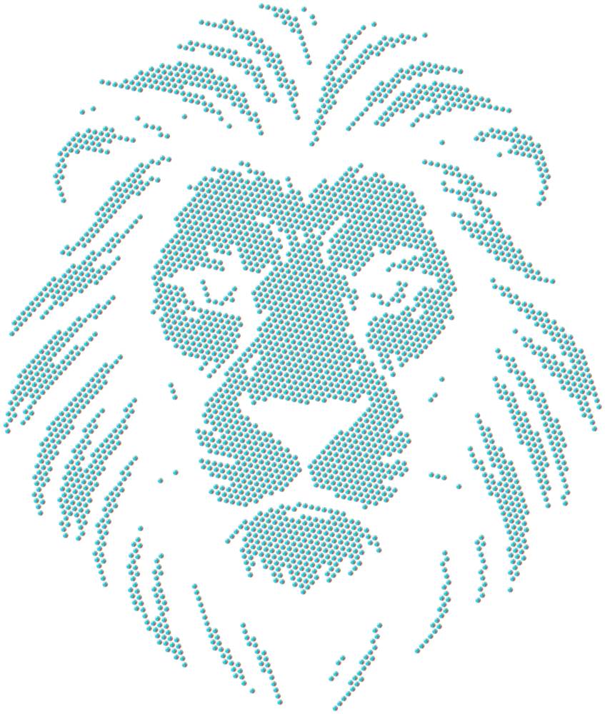 Трафарет Лев — RHT_LION1_SS6_CRYSTAL_AB_DMC