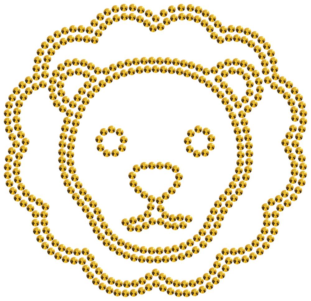Трафарет Лев — RHT_LION2_SS10_GOLD