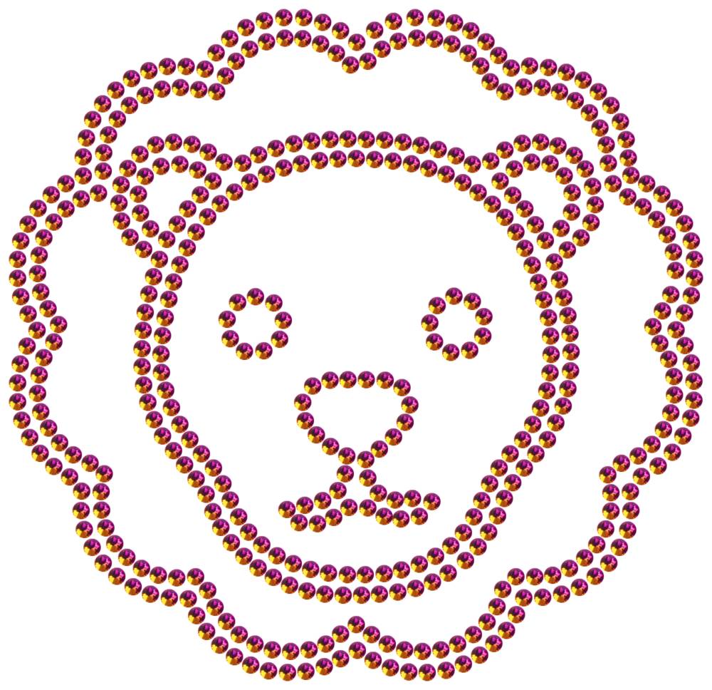 Трафарет Лев — RHT_LION2_SS10_RAINBOW