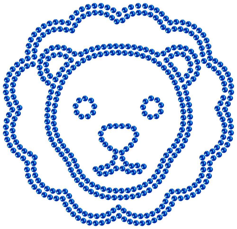 Трафарет Лев — RHT_LION2_SS10_SAPPHIRE