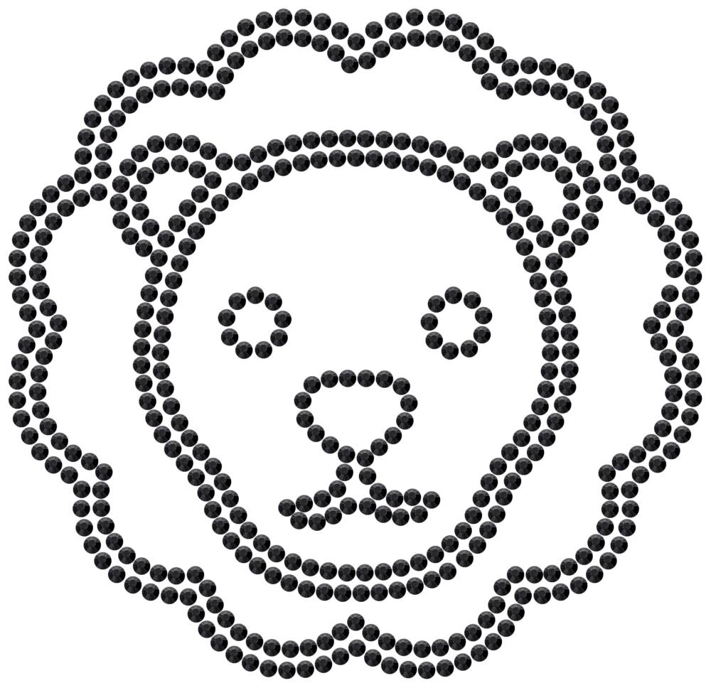 Трафарет Лев — RHT_LION2_SS16_JET_BLACK