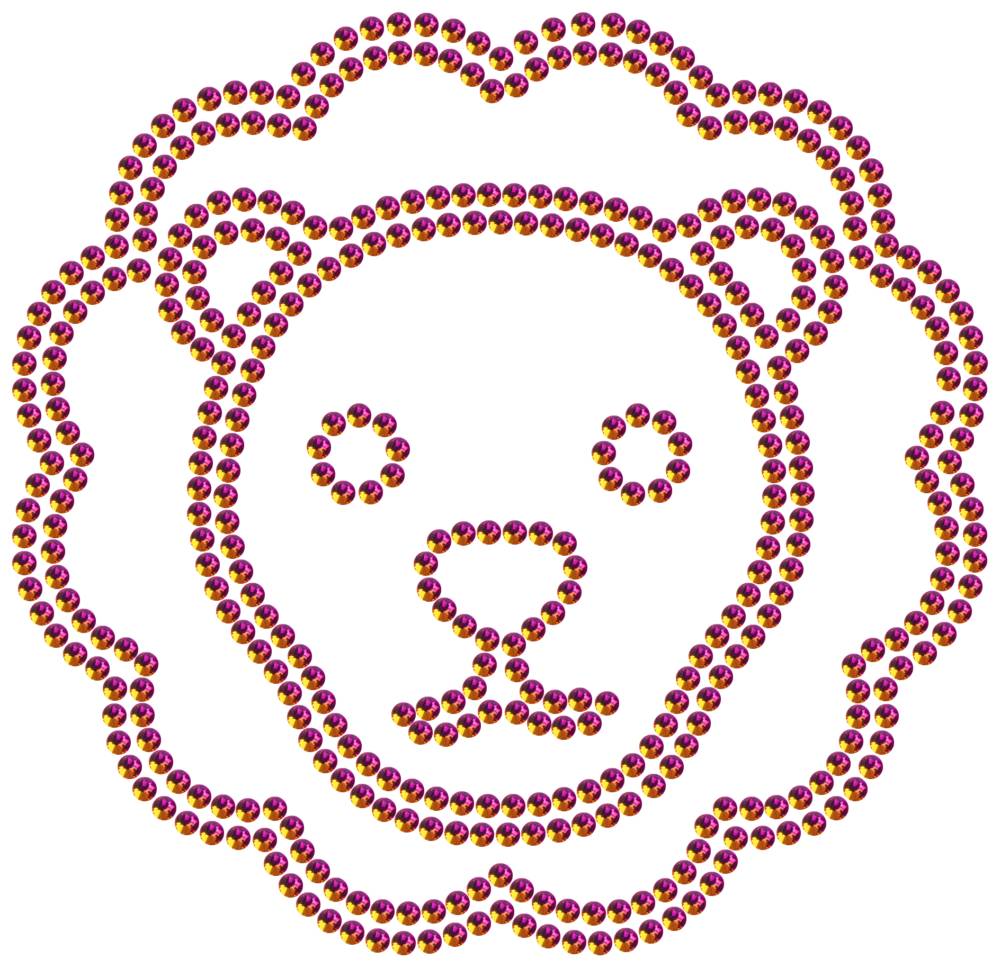 Трафарет Лев — RHT_LION2_SS16_RAINBOW