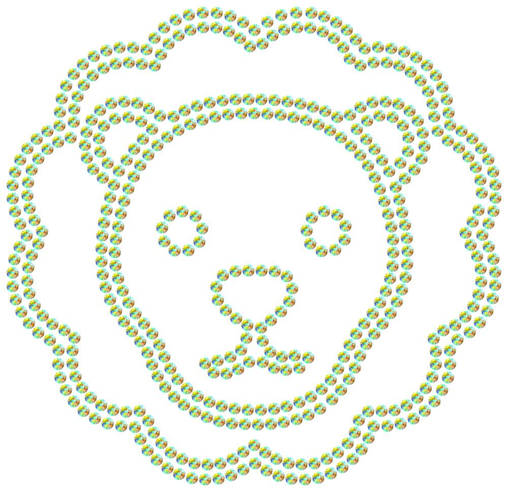 Трафарет Лев — RHT_LION2_SS20_CRYSTAL_AB