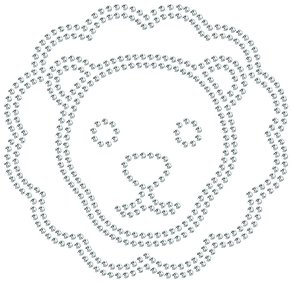Трафарет Лев — RHT_LION2_SS6_CRYSTAL_CLEAR