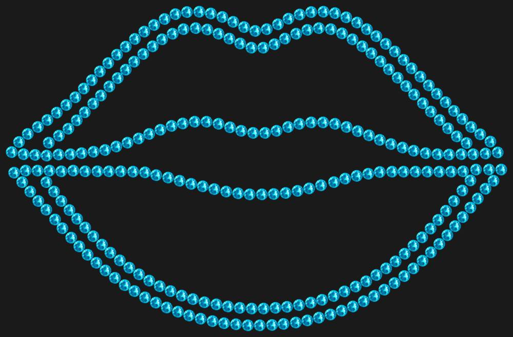 Трафарет Губы — RHT_LIPS1_SS10_AQUAMARINE