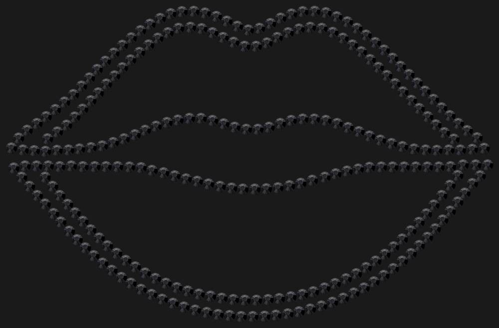 Трафарет Губы — RHT_LIPS1_SS10_JET_BLACK