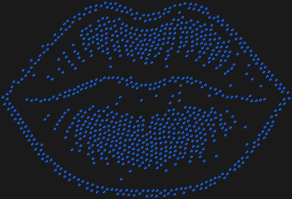 Трафарет Губы — RHT_LIPS2_SS10_SAPPHIRE