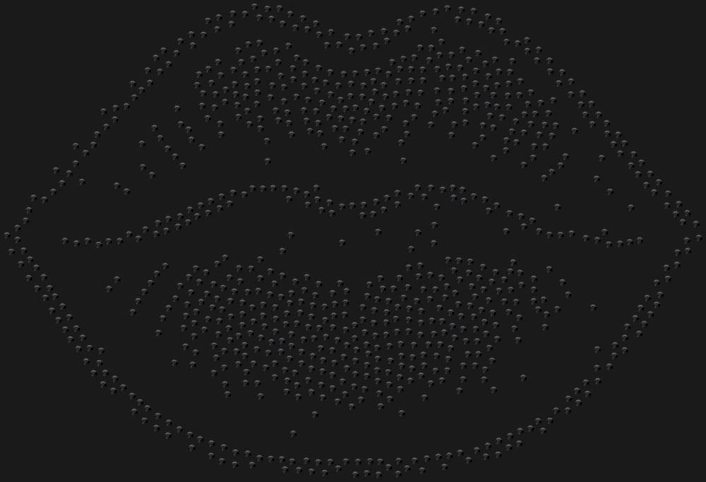 Трафарет Губы — RHT_LIPS2_SS16_JET_BLACK