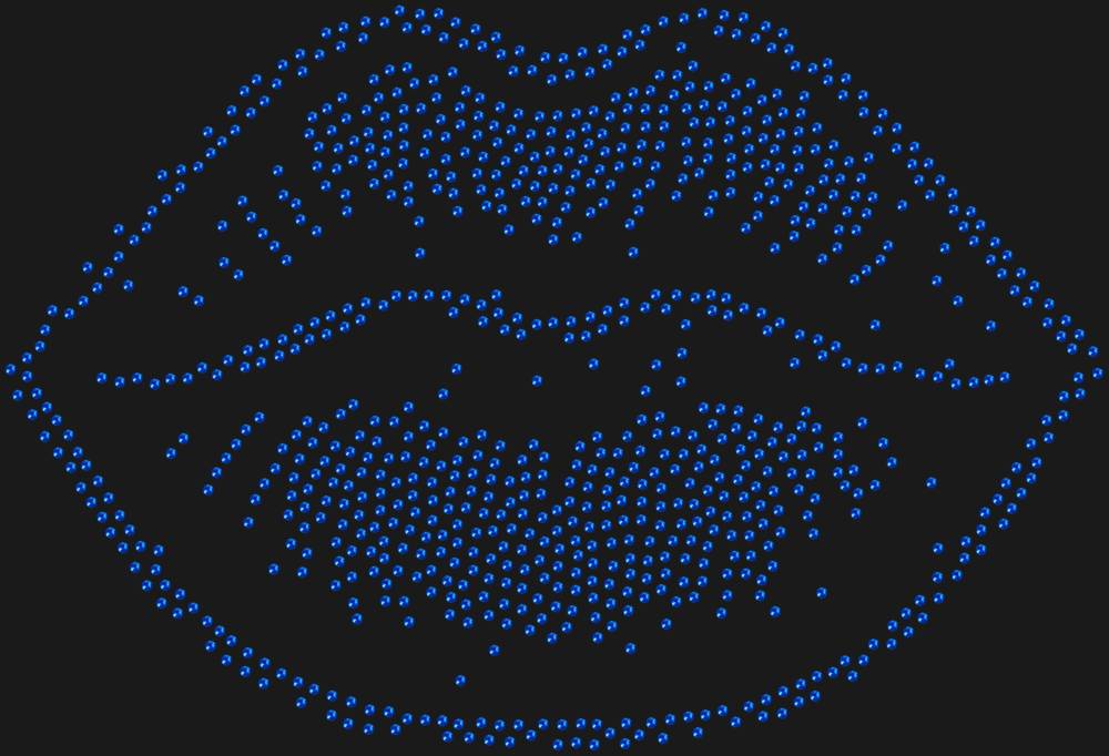Трафарет Губы — RHT_LIPS2_SS16_SAPPHIRE