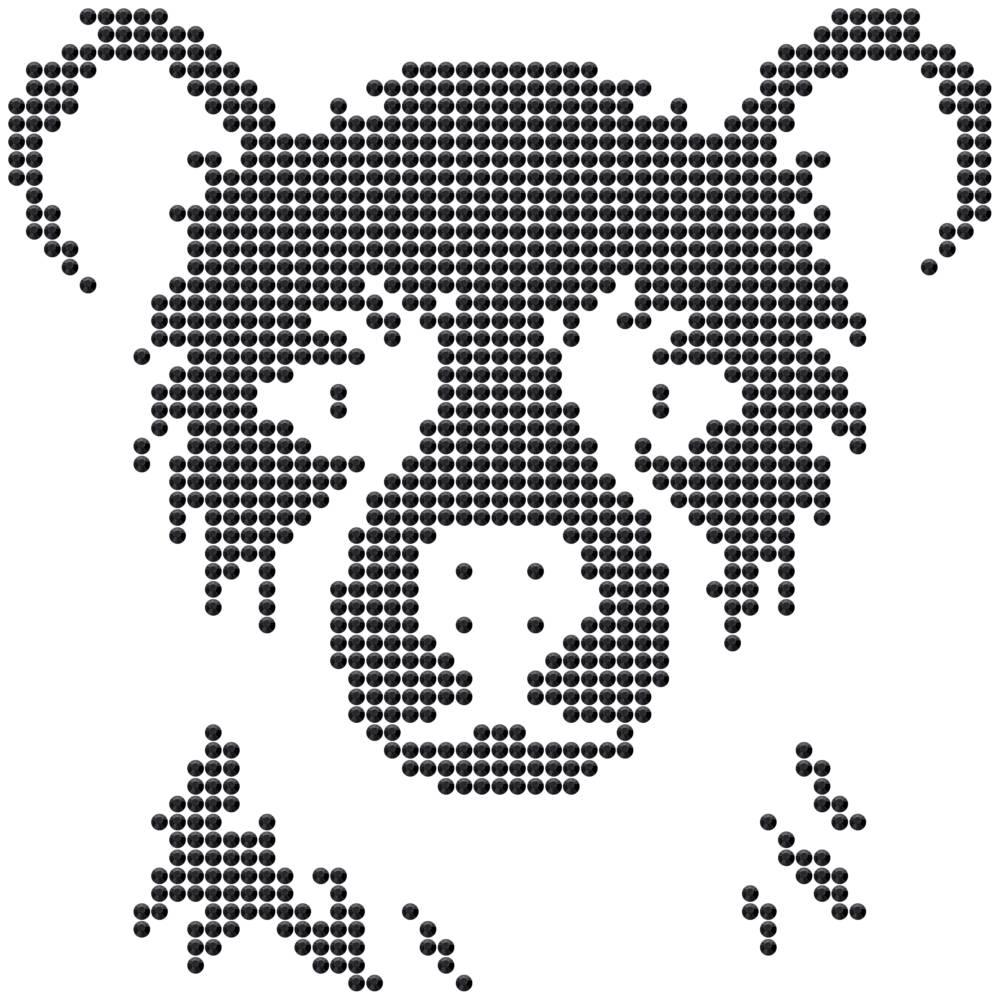 Трафарет Суровый медвежонок — RHT_LITTLEBEAR1_SS16_JET_BLACK
