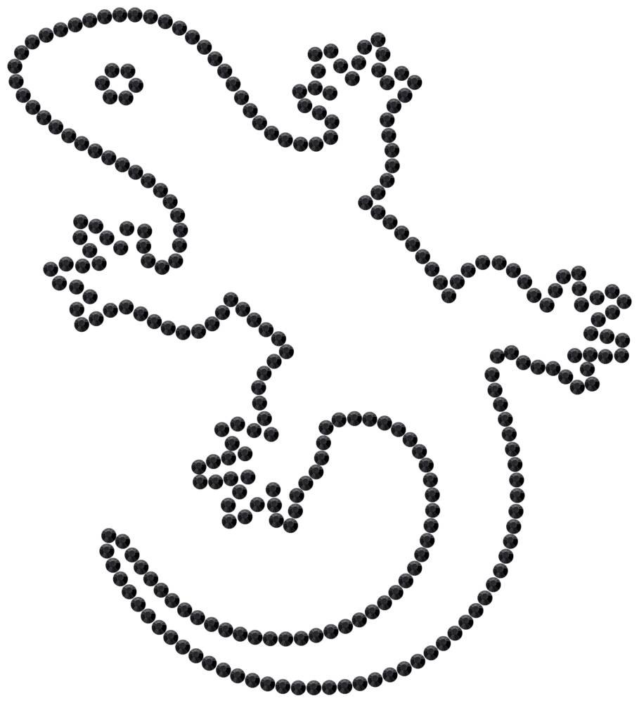 Трафарет Ящерица — RHT_LIZARD1_SS16_JET_BLACK