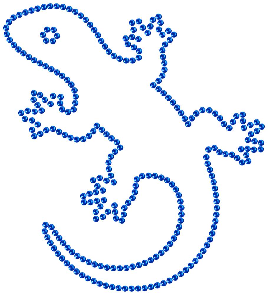 Трафарет Ящерица — RHT_LIZARD1_SS16_SAPPHIRE
