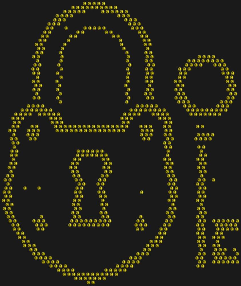 Трафарет Замок и ключ — RHT_LOCKKEY1_SS10_OLIVE