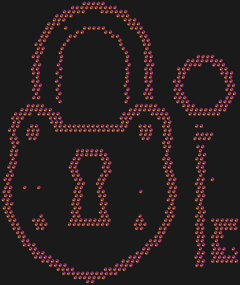 Трафарет Замок и ключ — RHT_LOCKKEY1_SS10_RAINBOW