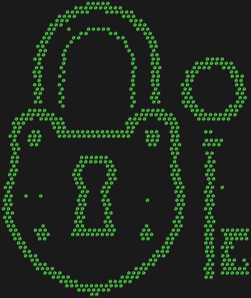 Трафарет Замок и ключ — RHT_LOCKKEY1_SS16_LT_PERIDOT