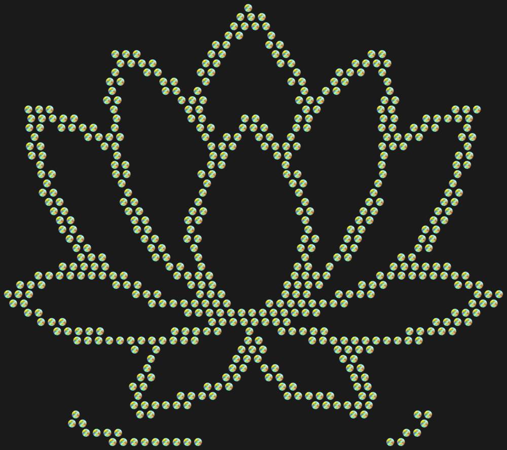 Трафарет Лотос — RHT_LOTUS1_SS10_CRYSTAL_AB