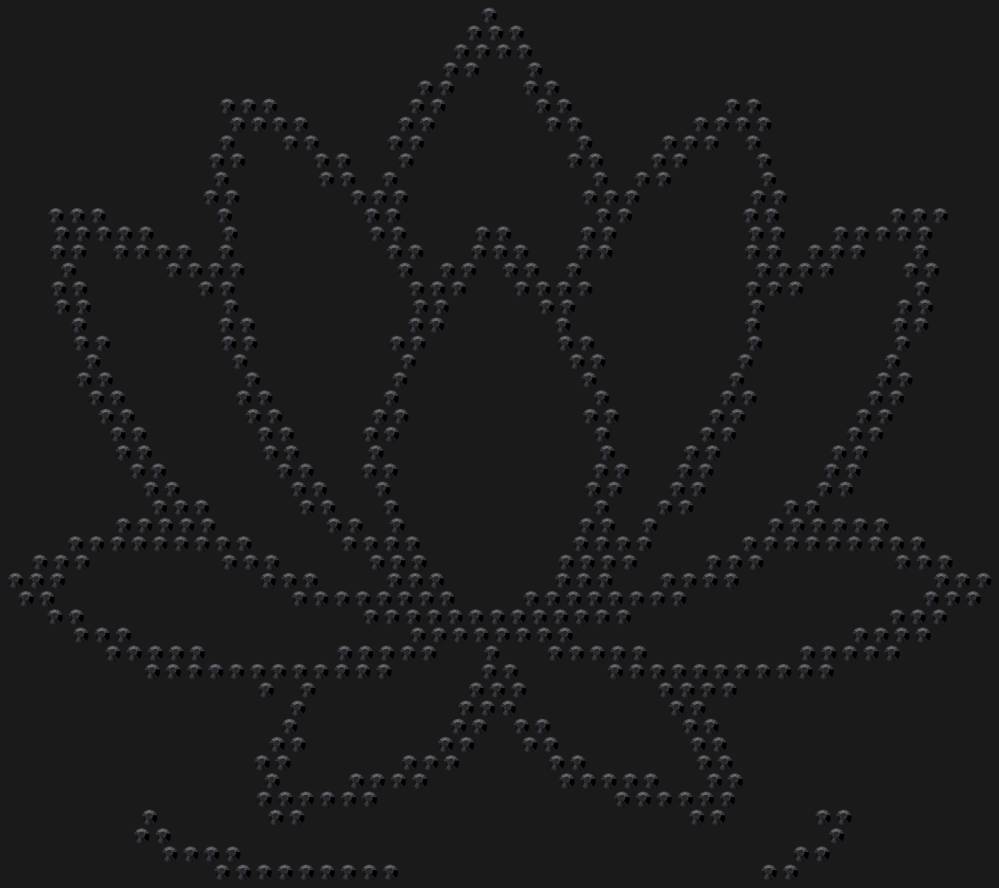 Трафарет Лотос — RHT_LOTUS1_SS16_JET_BLACK