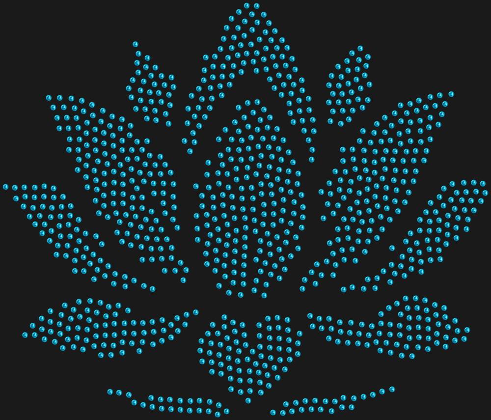 Трафарет Лотос — RHT_LOTUS2_SS10_AQUAMARINE