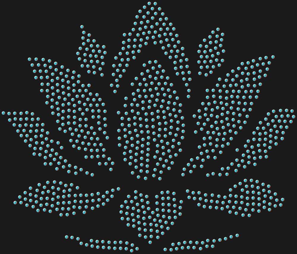 Трафарет Лотос — RHT_LOTUS2_SS10_CRYSTAL_AB_DMC
