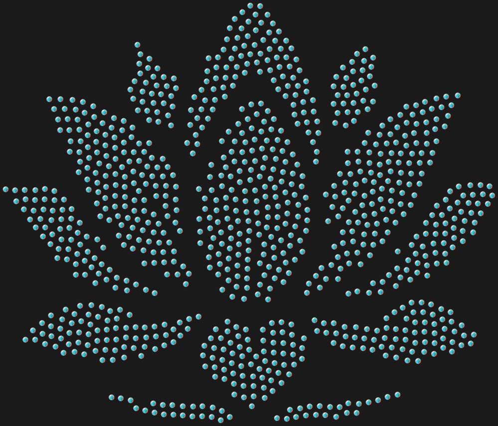 Трафарет Лотос — RHT_LOTUS2_SS12_CRYSTAL_AB_DMC