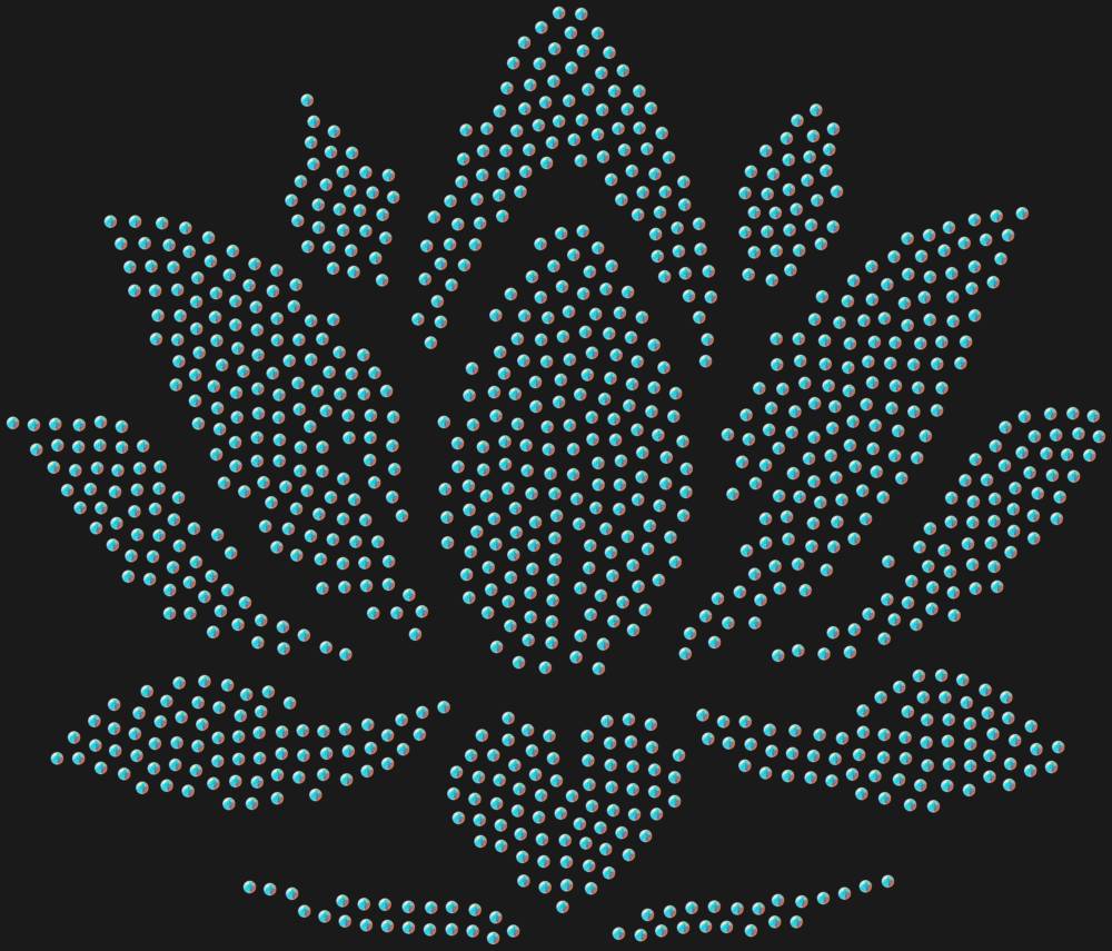 Трафарет Лотос — RHT_LOTUS2_SS20_CRYSTAL_AB_DMC