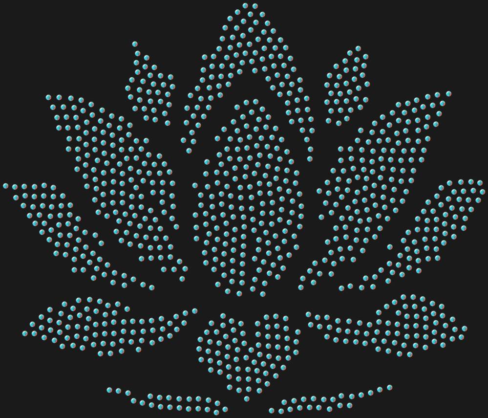 Трафарет Лотос — RHT_LOTUS2_SS6_CRYSTAL_AB_DMC