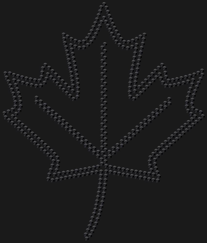 Трафарет Кленовый лист — RHT_MAPLE1_SS10_JET_BLACK