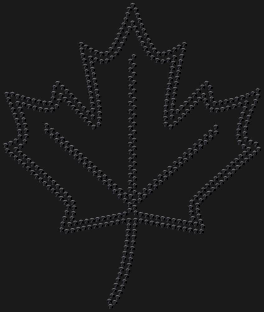 Трафарет Кленовый лист — RHT_MAPLE1_SS16_JET_BLACK