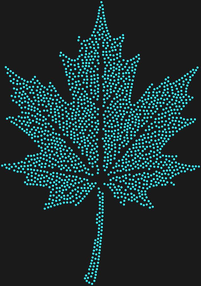 Трафарет Кленовый лист — RHT_MAPLELEAF1_SS10_AQUAMARINE