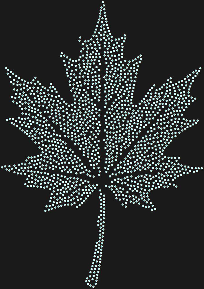 Трафарет Кленовый лист — RHT_MAPLELEAF1_SS12_CRYSTAL_AB_DMC