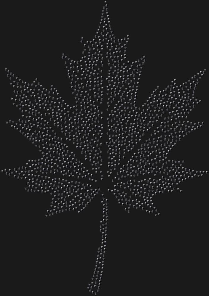 Трафарет Кленовый лист — RHT_MAPLELEAF1_SS16_JET_BLACK