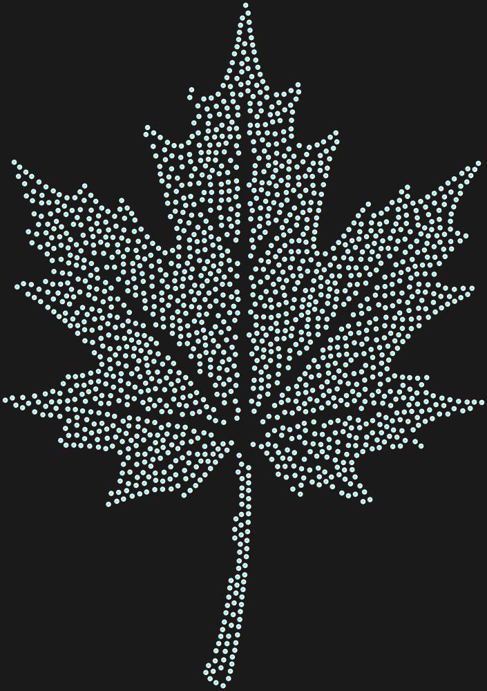 Трафарет Кленовый лист — RHT_MAPLELEAF1_SS20_CRYSTAL_AB_DMC