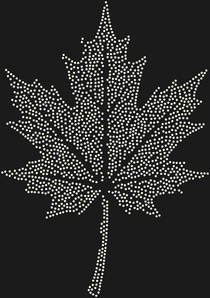 Трафарет Кленовый лист — RHT_MAPLELEAF1_SS6_CRYSTAL_AB