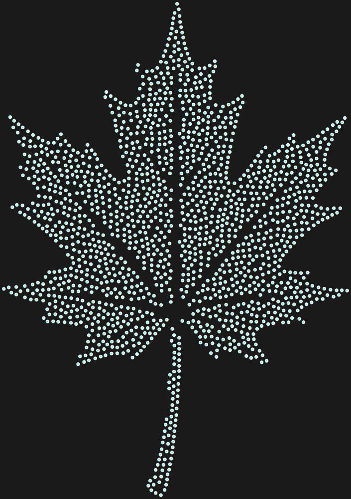Трафарет Кленовый лист — RHT_MAPLELEAF1_SS6_CRYSTAL_AB_DMC