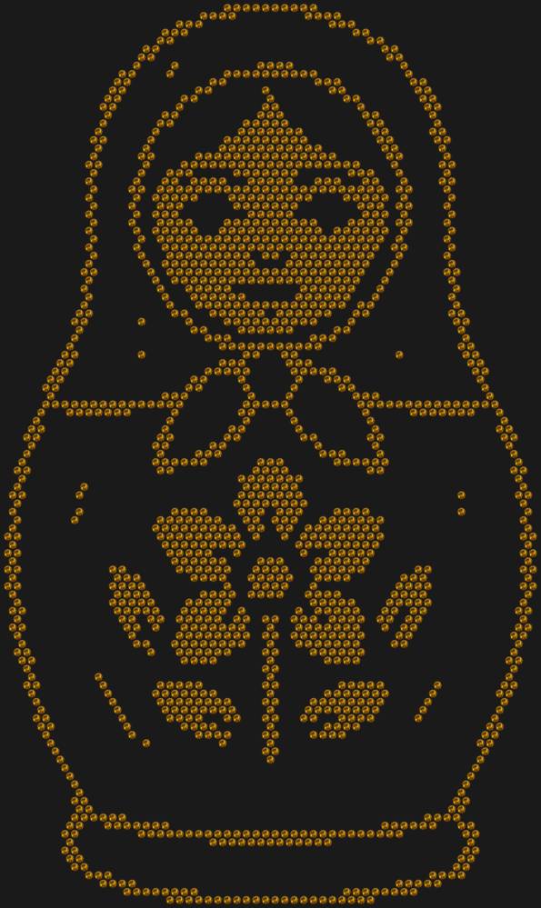 Трафарет Матрешка — RHT_MATRYOSHKA1_SS10_TOPAZ