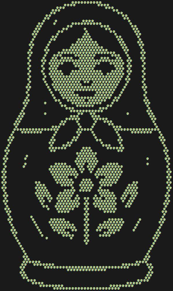 Трафарет Матрешка — RHT_MATRYOSHKA1_SS12_CRYSTAL_AB