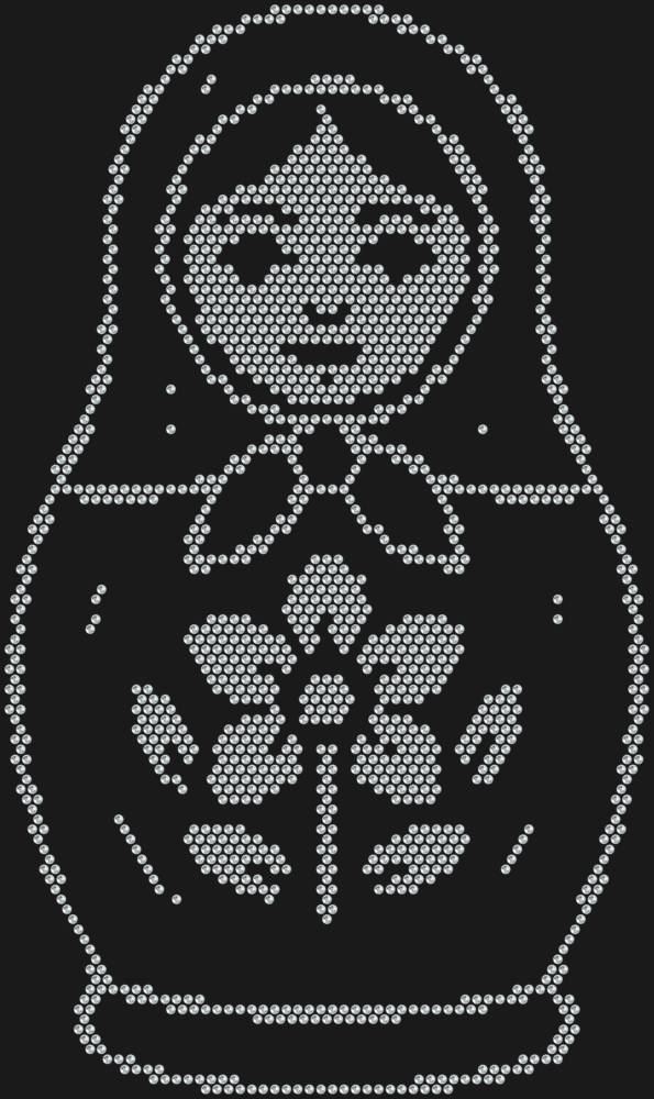 Трафарет Матрешка — RHT_MATRYOSHKA1_SS12_CRYSTAL_CLEAR