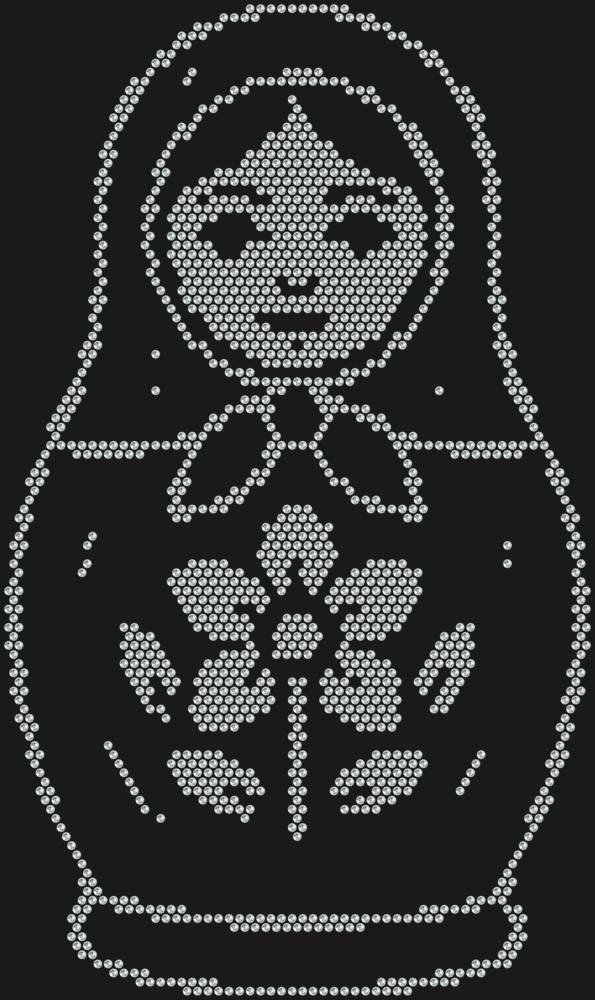 Трафарет Матрешка — RHT_MATRYOSHKA1_SS16_CRYSTAL_CLEAR