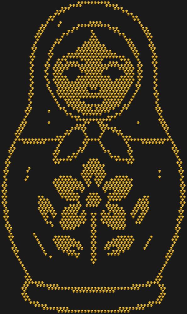 Трафарет Матрешка — RHT_MATRYOSHKA1_SS16_GOLD