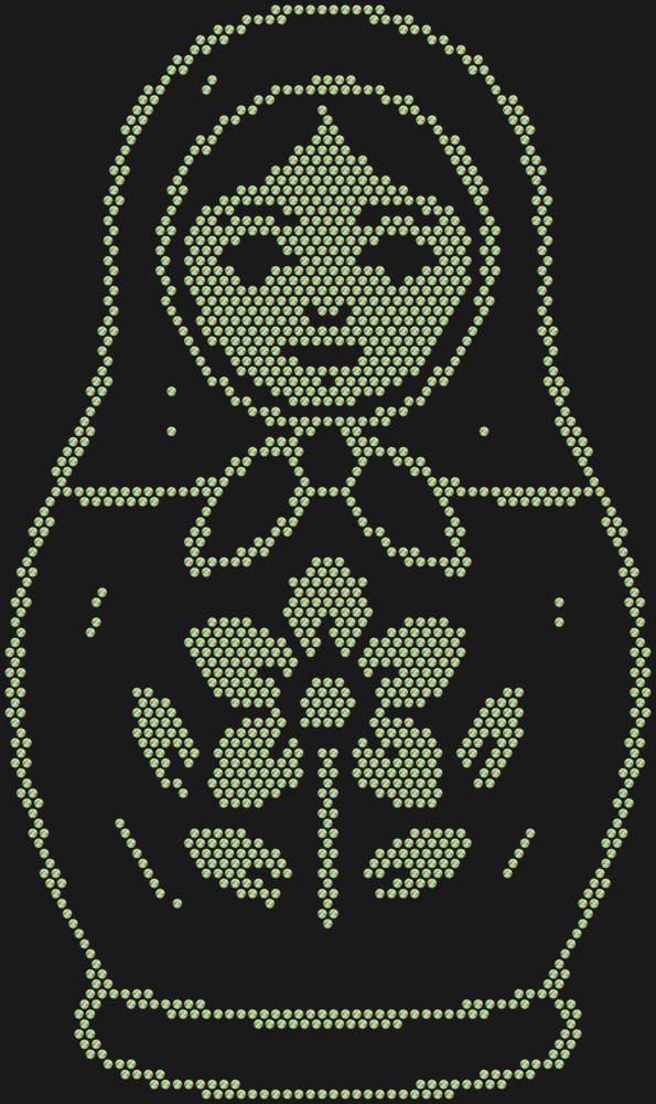 Трафарет Матрешка — RHT_MATRYOSHKA1_SS6_CRYSTAL_AB