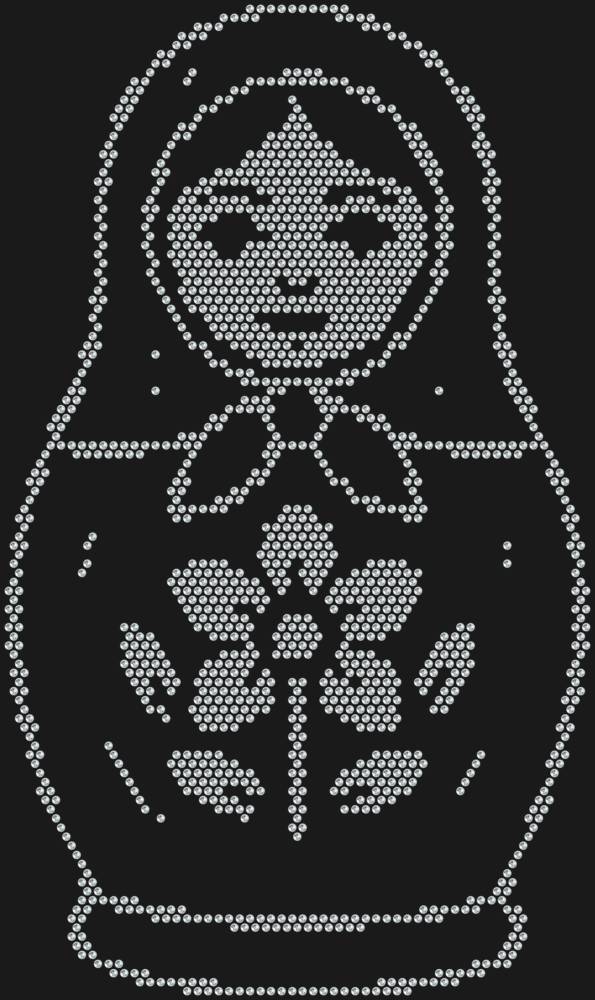 Трафарет Матрешка — RHT_MATRYOSHKA1_SS6_CRYSTAL_CLEAR