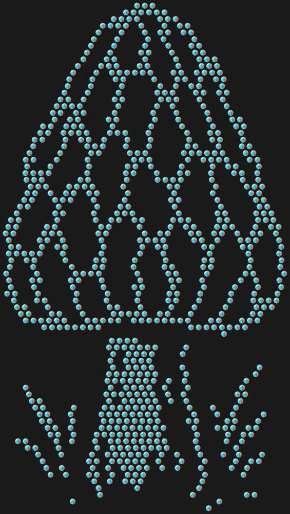 Трафарет Сморчок — RHT_MOREL1_SS16_CRYSTAL_AB_DMC