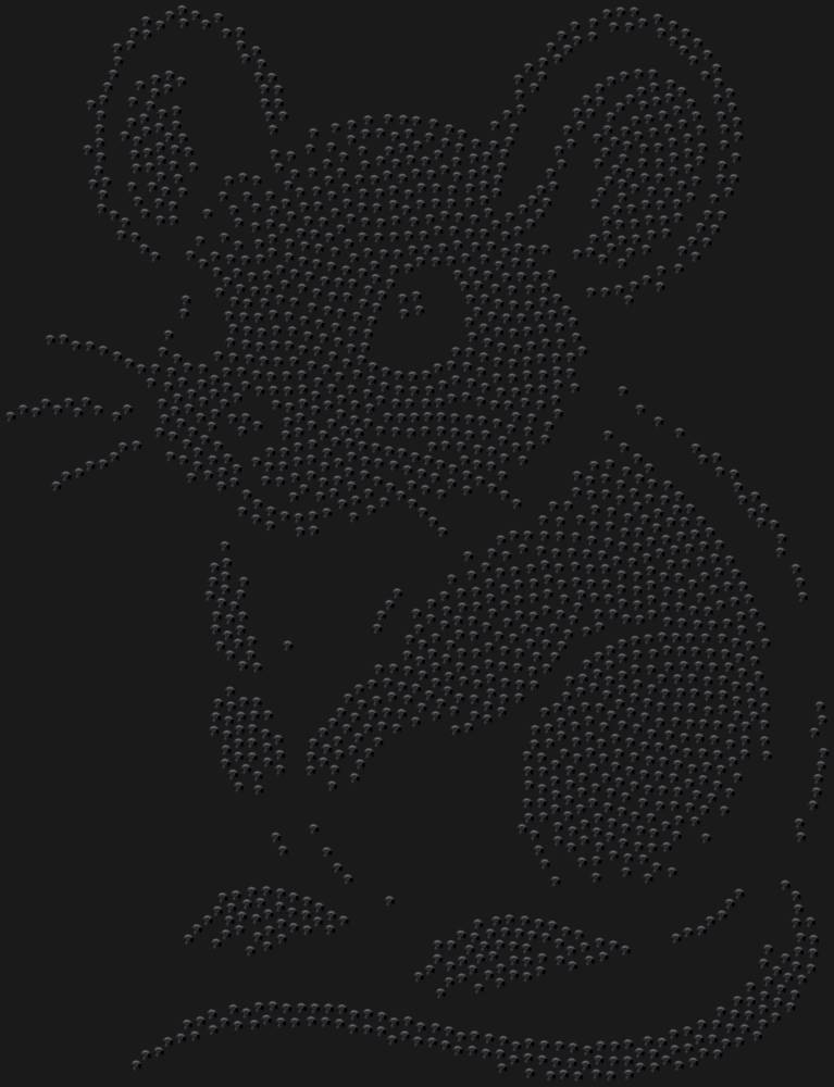 Трафарет Мышонок — RHT_MOUSE1_SS16_JET_BLACK