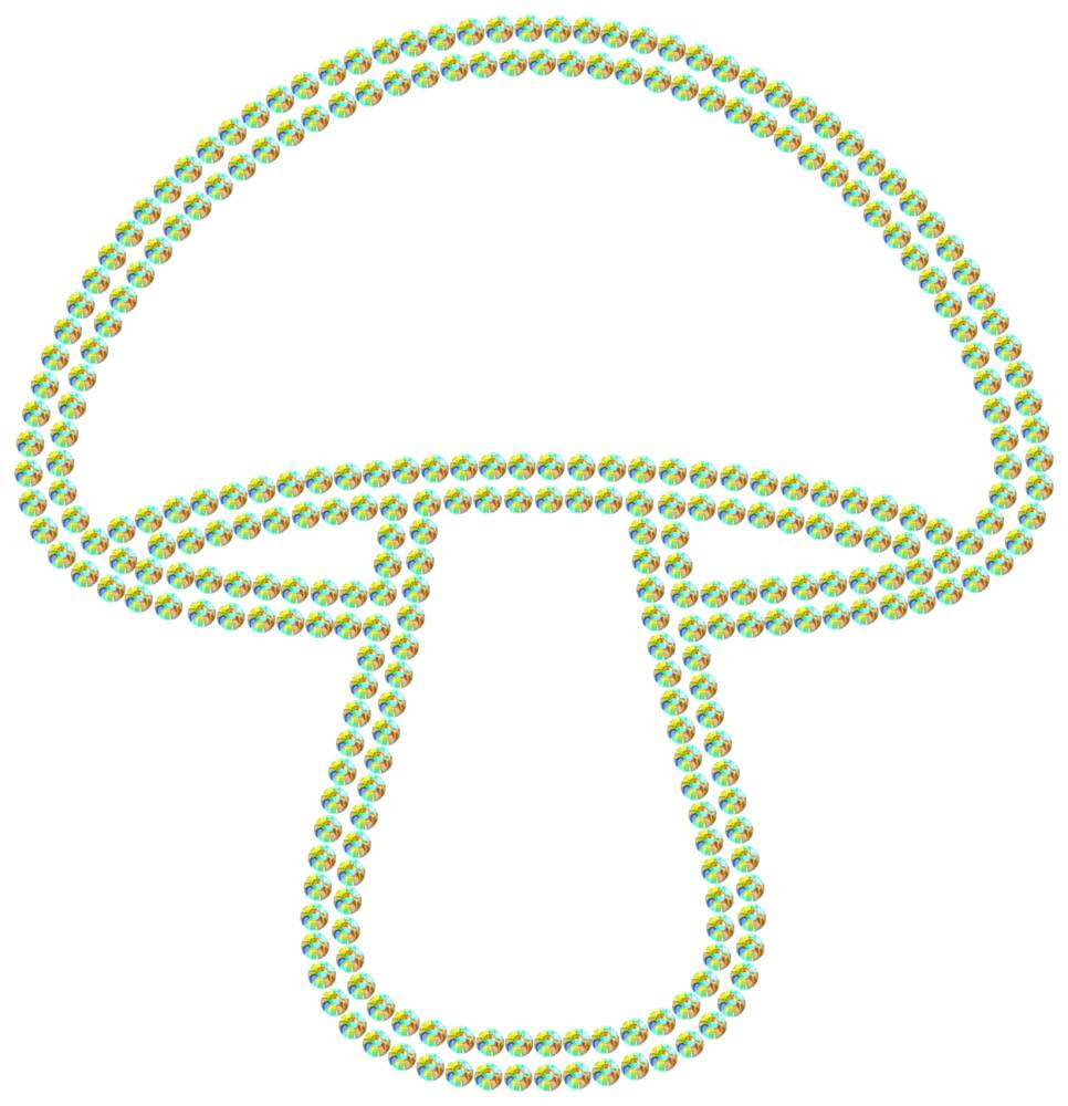 Трафарет Гриб — RHT_MUSHROOM1_SS10_CRYSTAL_AB