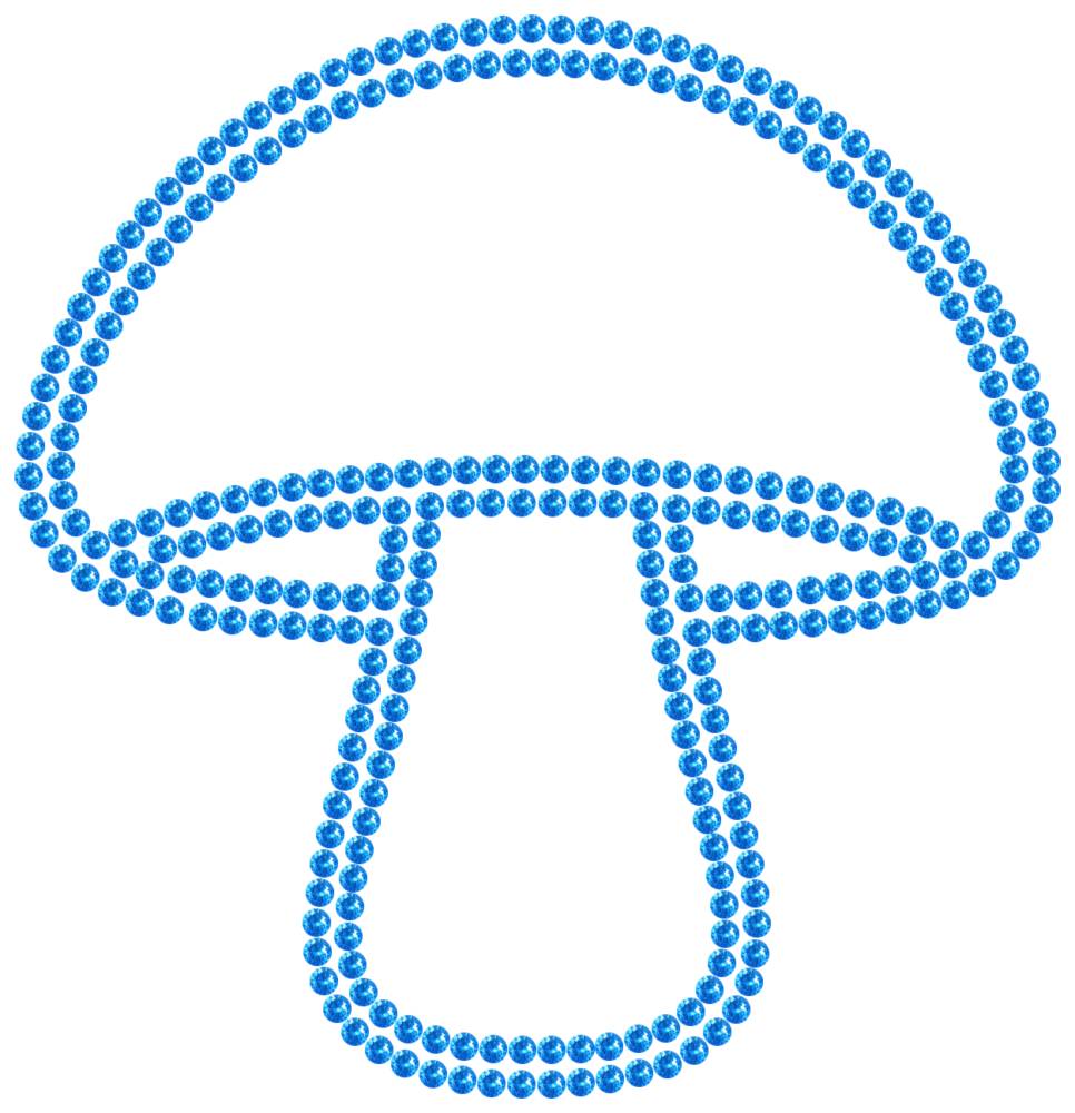 Трафарет Гриб — RHT_MUSHROOM1_SS10_LT_SAPPHIRE