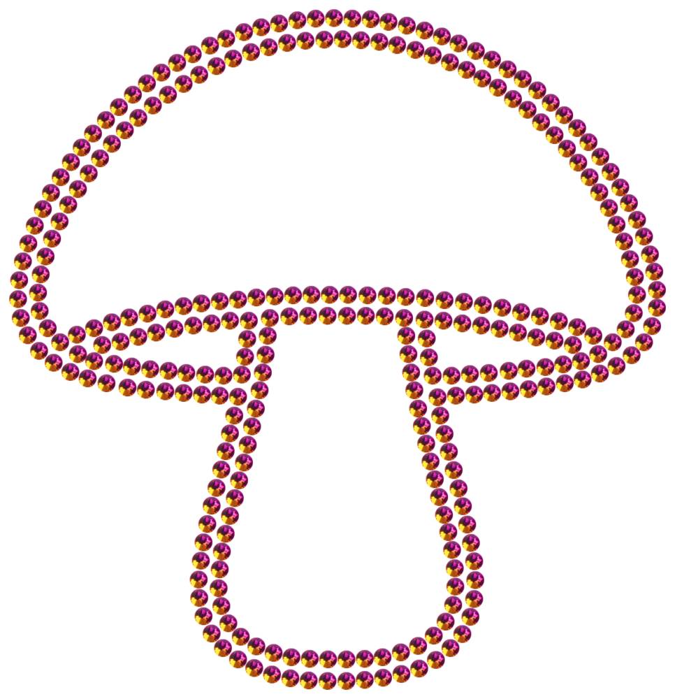 Трафарет Гриб — RHT_MUSHROOM1_SS10_RAINBOW
