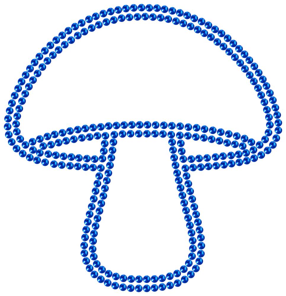 Трафарет Гриб — RHT_MUSHROOM1_SS10_SAPPHIRE