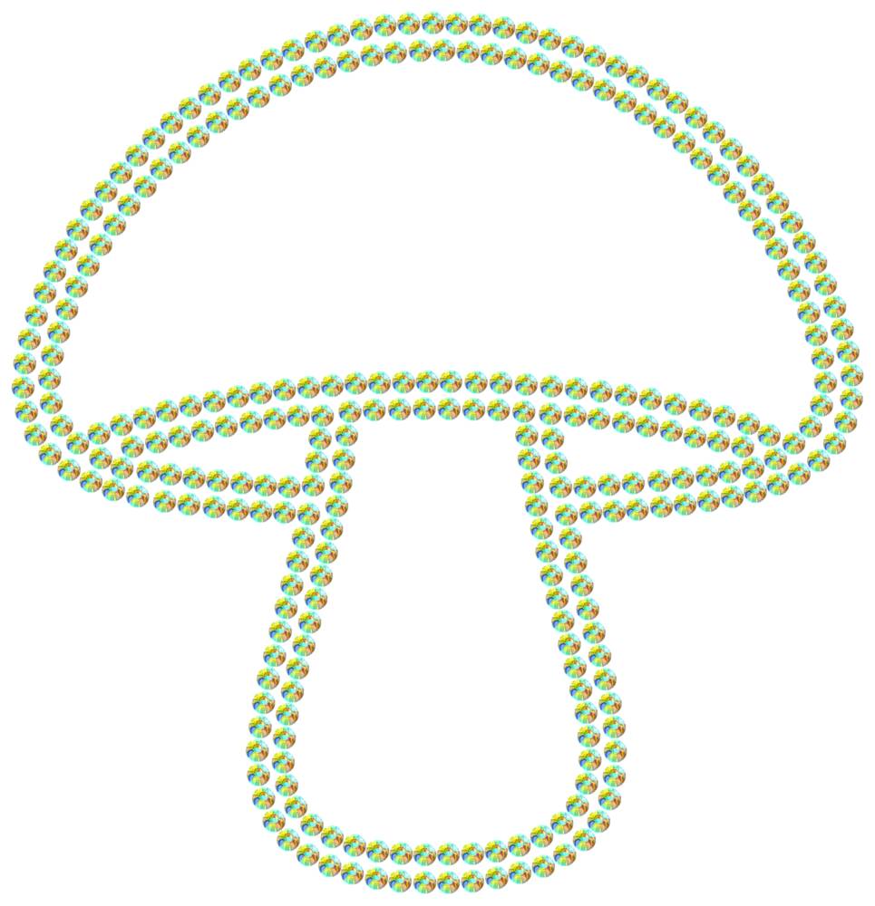 Трафарет Гриб — RHT_MUSHROOM1_SS12_CRYSTAL_AB