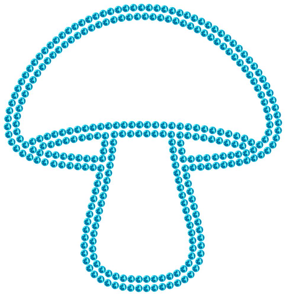 Трафарет Гриб — RHT_MUSHROOM1_SS16_AQUAMARINE