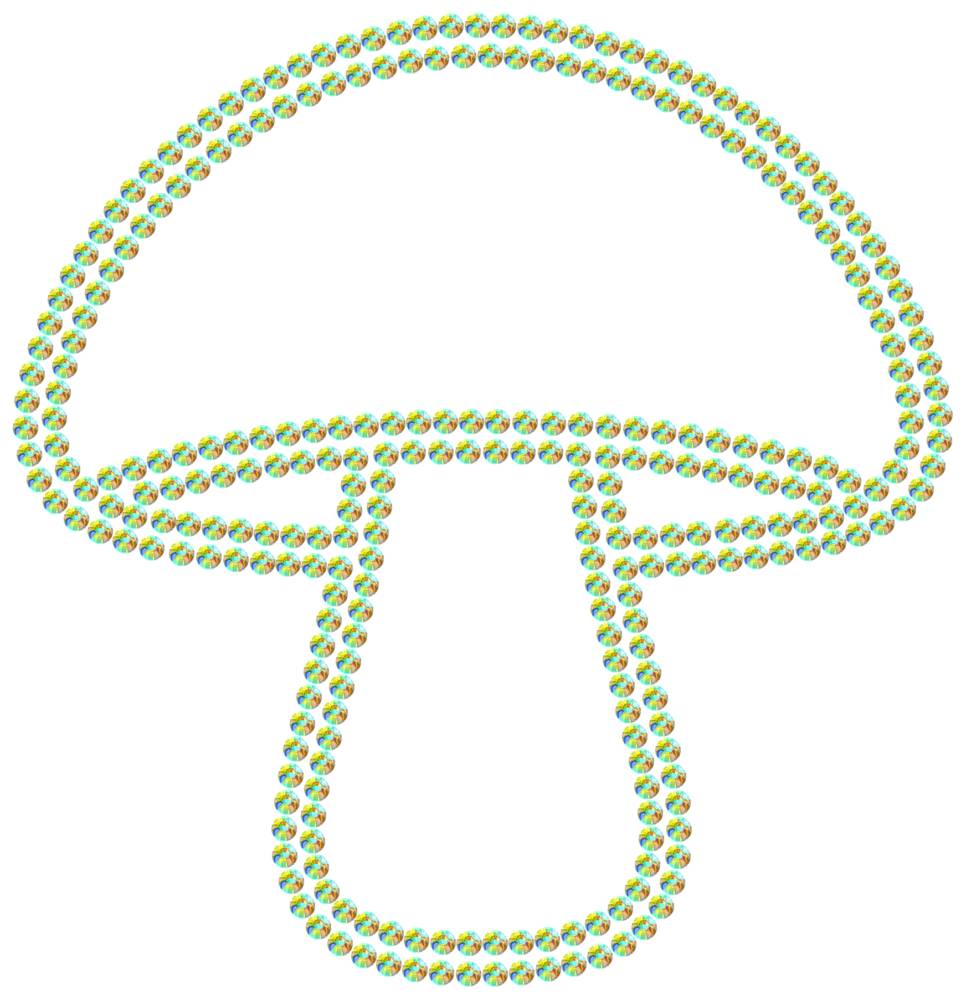 Трафарет Гриб — RHT_MUSHROOM1_SS16_CRYSTAL_AB